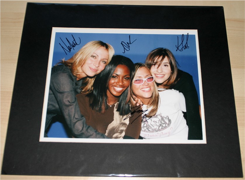 ALL SAINTS GROUP SIGNED PHOTO - MOUNTED 14 x 12
