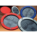 Alloy Tax Disc Holder- Red