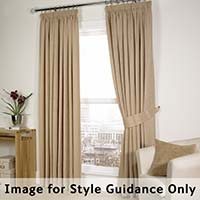Allure Curtains Lined Pencil Pleat Natural 117 x 183cm