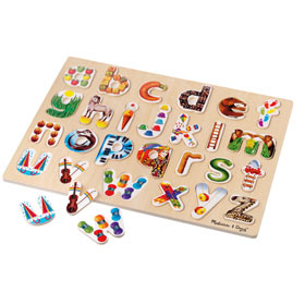 A gorgeous wooden jigsaw for pre-school children 