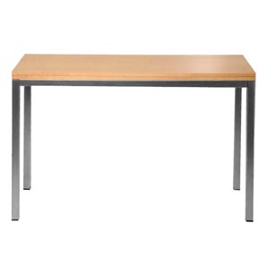 Alto Dining Table- Chrome and Beech