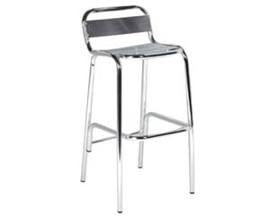 Unbranded Aluminium bistro high stool