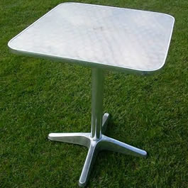 Aluminium Bistro Table Square 60cm