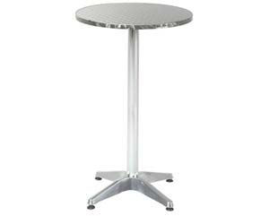 Unbranded Aluminium high round table