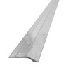 Aluminium lino edge, measures 810x32mm. Strip has one bevelled edge and is used to cover where carpe