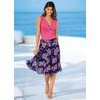 Unbranded Amara Crinkle Chiffon Floral Sash Waist Skirt