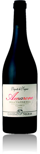 A classic Amarone from vineyards located in the heart of the Negrar hills. The fruity bouquet shows 