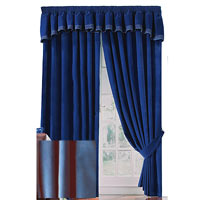 Ambassador Velour Curtains Persian Blue 168x152cm