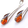 Unbranded Amber Tulip Earrings