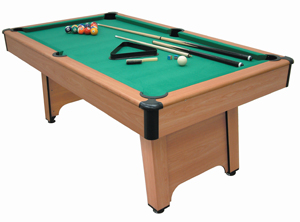 A high quality pool table game in a beech wood effect finish, the Eclipse will provide fun for all