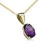 Unbranded Amethyst pendant with four claw setting