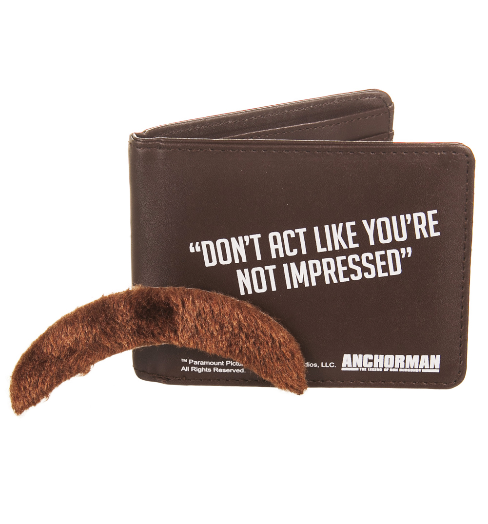 Unbranded Anchorman Wallet And Moustache Set