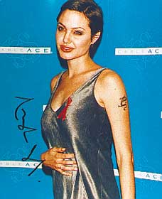 Angelina Jolie autograph