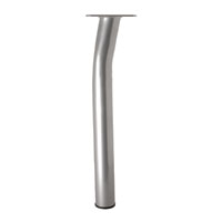 Dimensions: (H)370 mm, Made of steel, Angled leg with fixed plate, Tools required for fitting: