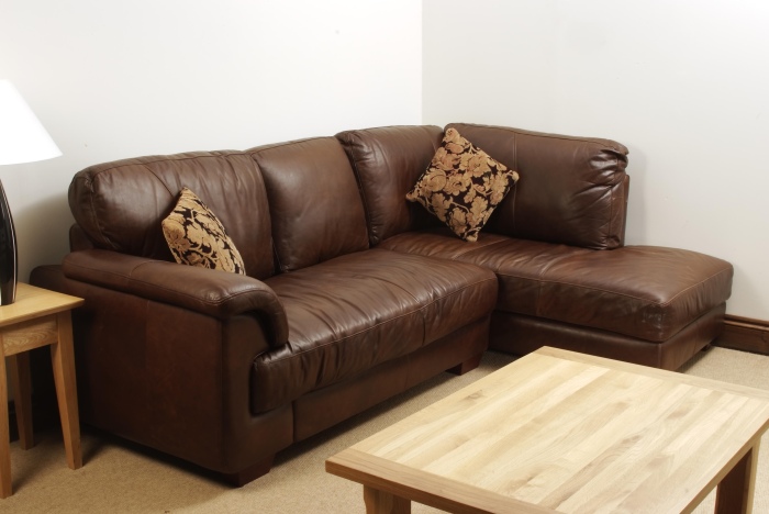 aniline leather corner sofa
