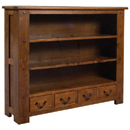 Antibes dark oak free standing bookcase furniture