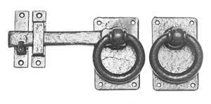 Antique gate latch set. The latch measures 254mm
