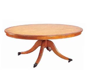 Antique oval coffee table