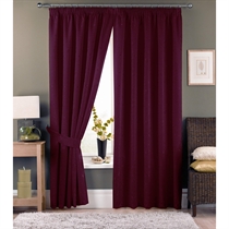Unbranded Appleby Red Lined Curtains 117x183cm