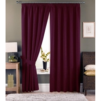 Unbranded Appleby Red Lined Curtains 168x137cm