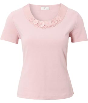 Unbranded Applique Flowers T-Shirt