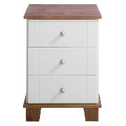 Unbranded Apsley Bedside Chest, White Painted and Pine