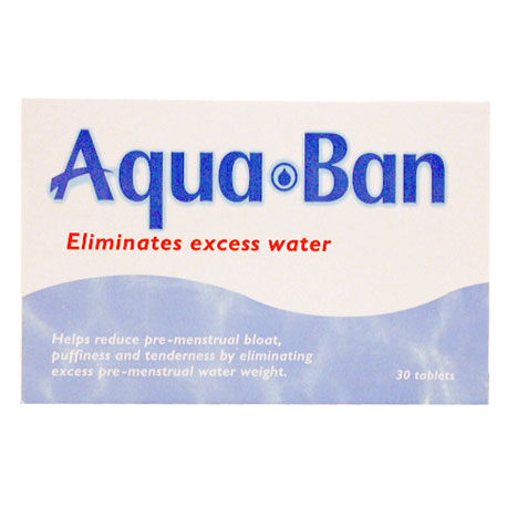 Tablet which eliminates excess pre-menstrual water.