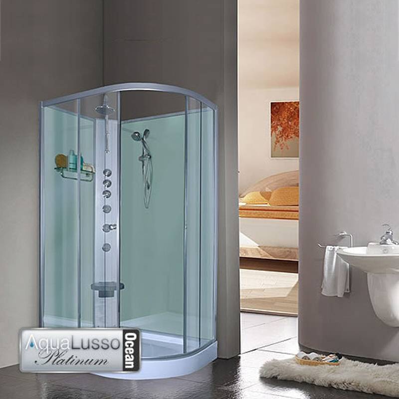 Unbranded Aqualusso Crystal Shower Cabin 1200mm