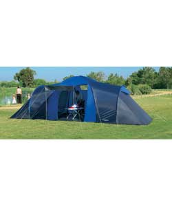An ideal family camping tent with twin bedroom com