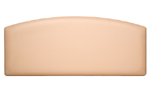Unbranded Arch Faux Leather 5and#39;0 Headboard - Cream