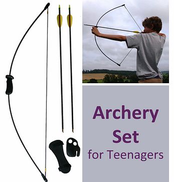 Archery Set for Teenagers (up to 17yrs) ? Medium BowThis professional archery set includes a quality 44 (112cm) fibreglass bow, with 20lb draw weight, making it the perfect present for the Robin Hood of the family.Its a fantastic archery bow set, sui