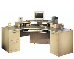 Armortop maple executive L shape desk