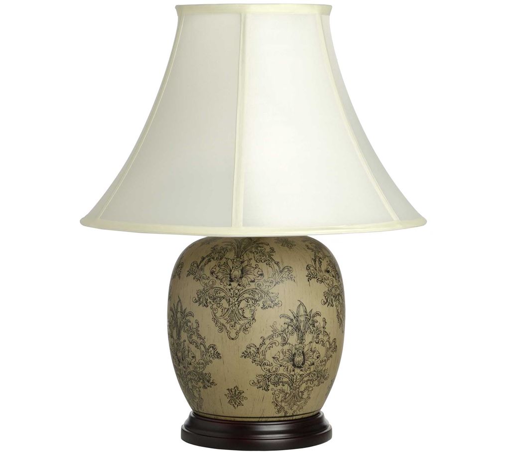 Unbranded Ascalo Patterned Ceramic Table Lamp