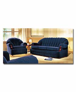 Ascot Blue Large Sofa