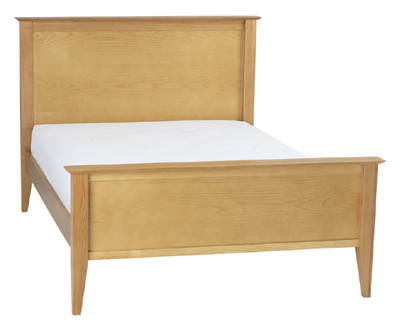 ASH 4FT 6IN DOUBLE PANEL BED FROM THE CORNDELL METROPOLITAN RANGE IN A GOLD FINISH