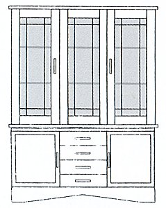 Aspen 3 Door Top on 2 Door- 4 Drawer Base Dresser