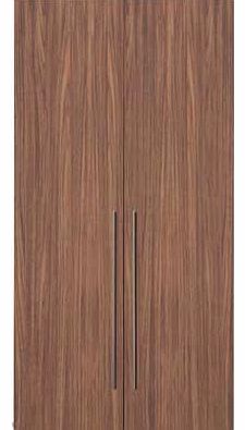 Unbranded Atlas 2 Door Tall Wardrobe - Walnut Effect
