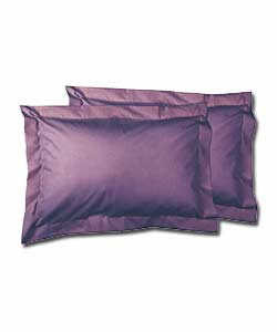 Aubergine Plain-Dyed Oxford Pillowcase