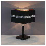 Unbranded Audrey Black and bling table lamp
