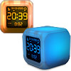 A great gift for clock-watchers with aesthetic sensibilities, this cute Mood alarm clock changes