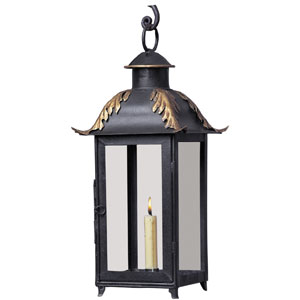 Completely Handmade in the maner of classic French Tole, this beautiful Friar Lantern`s windowpanes