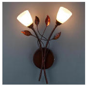 Unbranded AUTUMN LEAVES 2LT WALL LIGHT