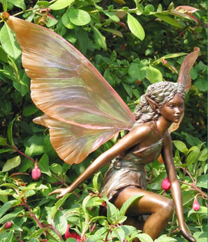 Awen of the Orchard Woodland Fairy Statue comes supplied with garden spike and pouch with special