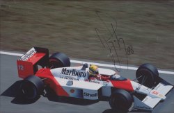 Ayrton Senna 1988 McLaren No.12 Signed Photo