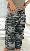 Babies Pack of 2 Camo / Denim Trousers