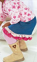 Babies Pack of 2 Denim / Cord Skirts