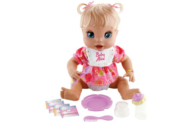 Baby Alive interacts just like a real baby!