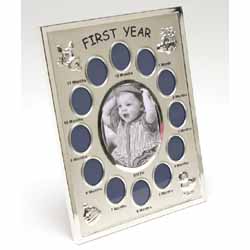 Superb photo frame for babys first year  with 12 inserts