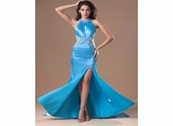 Unbranded Backless Pleat Cutout Beading Side Slit