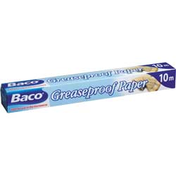 Unbranded Baco Greaseproof Paper 10m